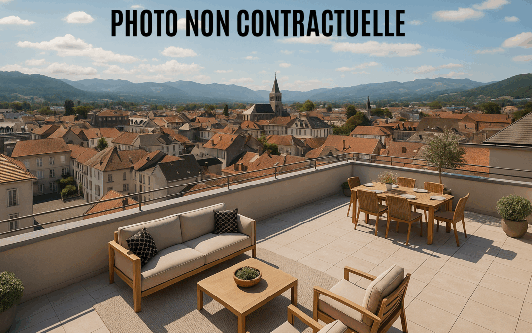 Appartement T2 dans résidence neuve avec terrasse de 55 m2 ,